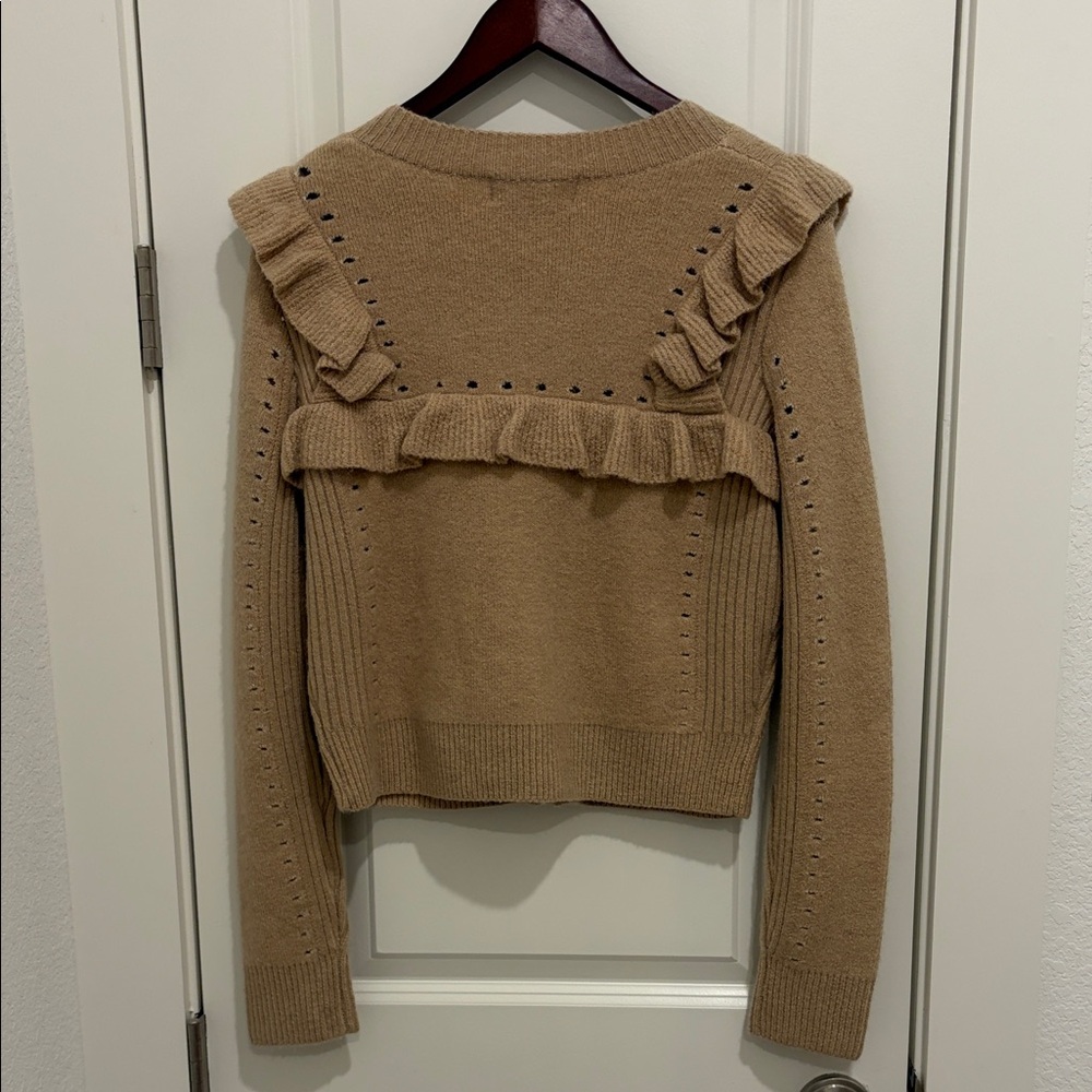 Wildfox Beige Floral Embroidered Cardigan - Picture 3 of 3
